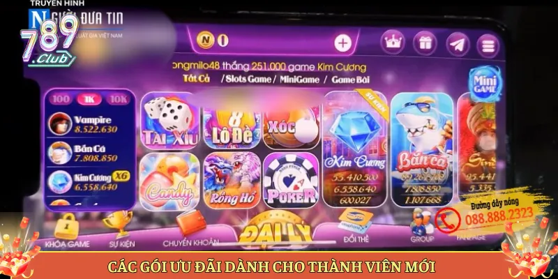 Các Gói Ưu Đãi Dành Cho Thành Viên Mới
